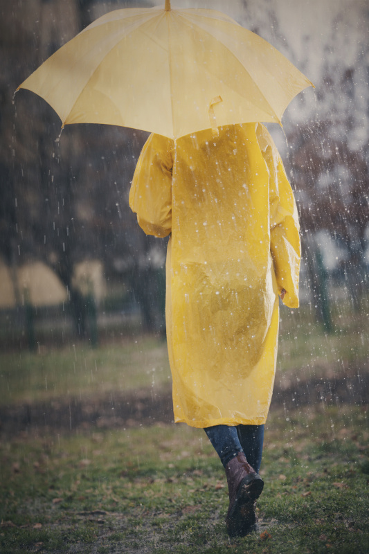 下雨天的图片可爱真实图片